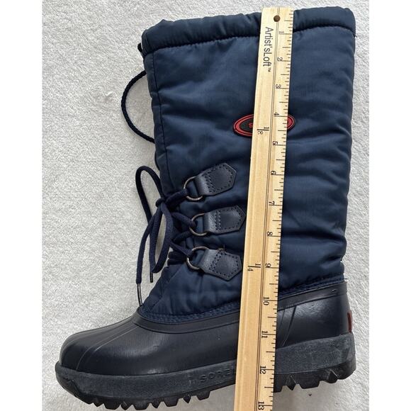 SOREL Snowlion Winter Snow Boots Tall Insulated Blue Womens US 5/EU 35 Waterprf - Picture 9 of 9